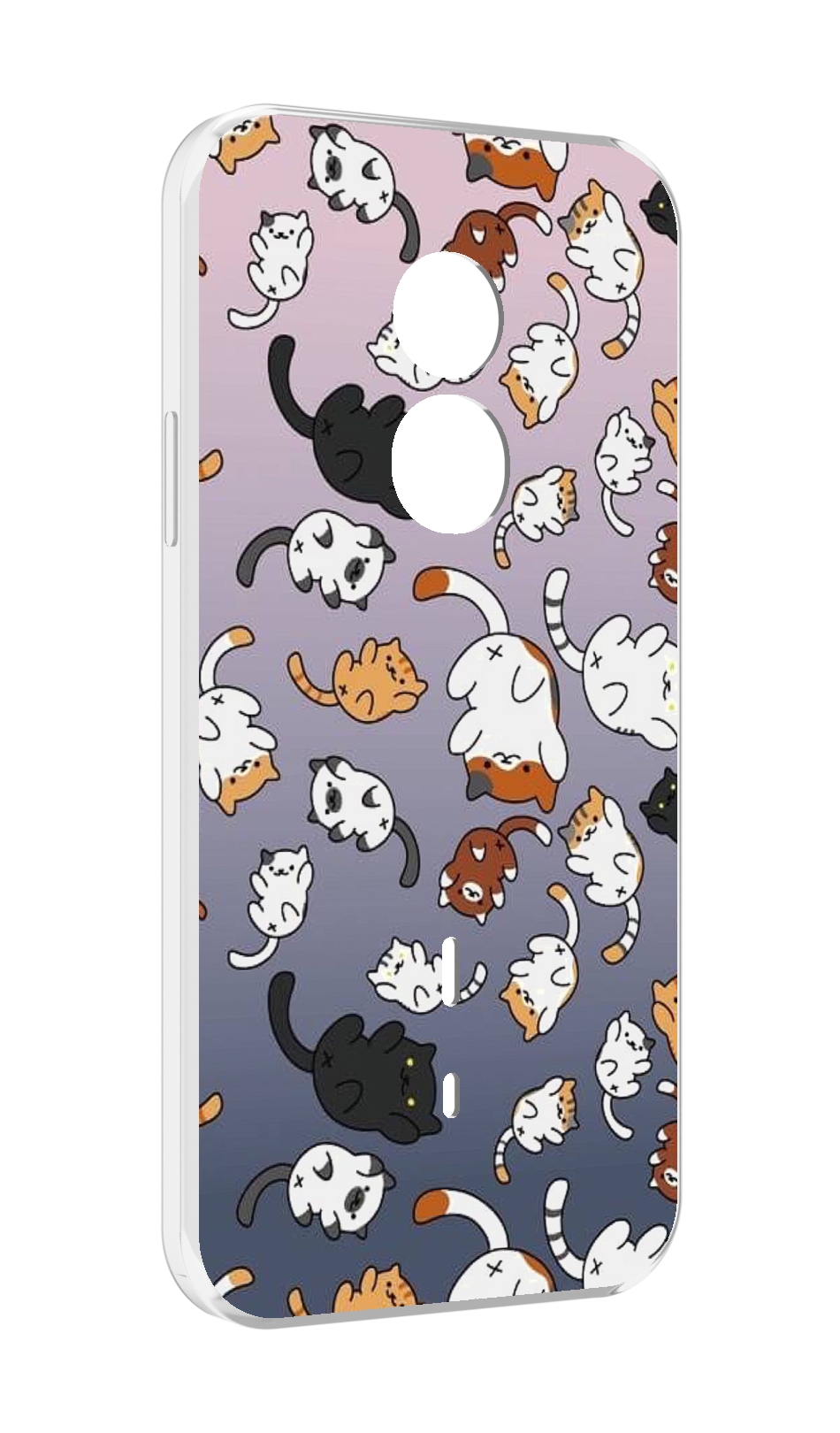 

Чехол MyPads Котики-летают для Doogee S51, Прозрачный, Tocco