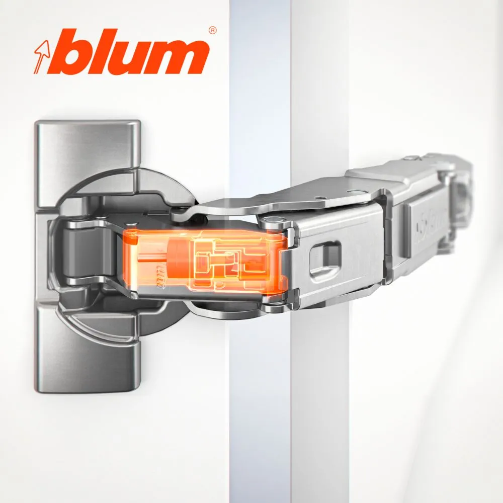 

Петля BLUM 71В7550 , накладная, с доводчиком, планкой 173L6100, Серебристый, 71B7550