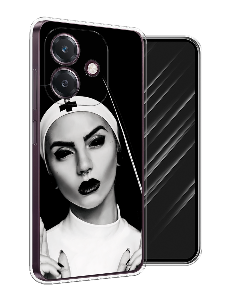 

Чехол Awog на Oppo A3 "Черная монашка", Серый;черный, 2518650-1
