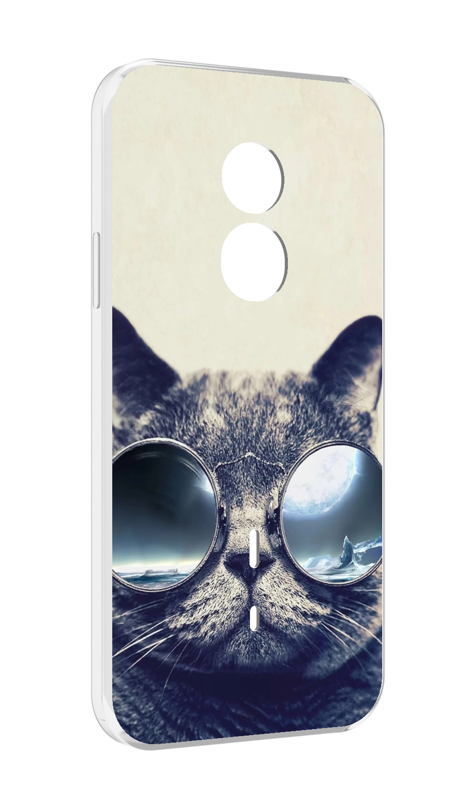 

Чехол MyPads Кот-в-очках-2 для Doogee S51, Прозрачный, Tocco