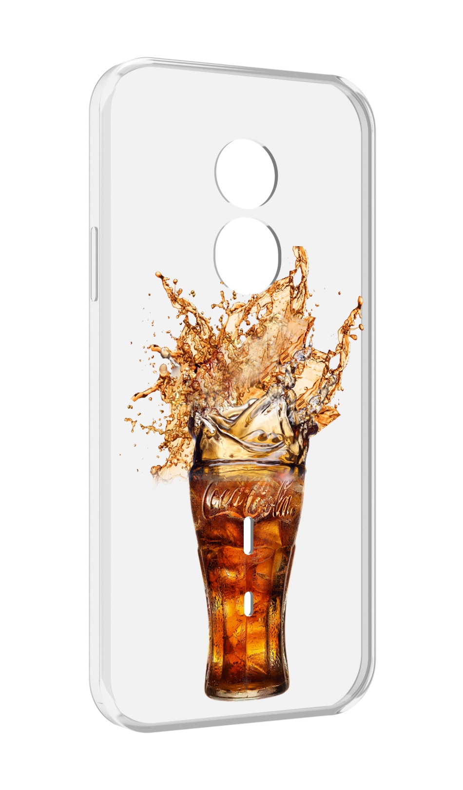 

Чехол MyPads Кола-в-стакане для Doogee S51, Прозрачный, Tocco