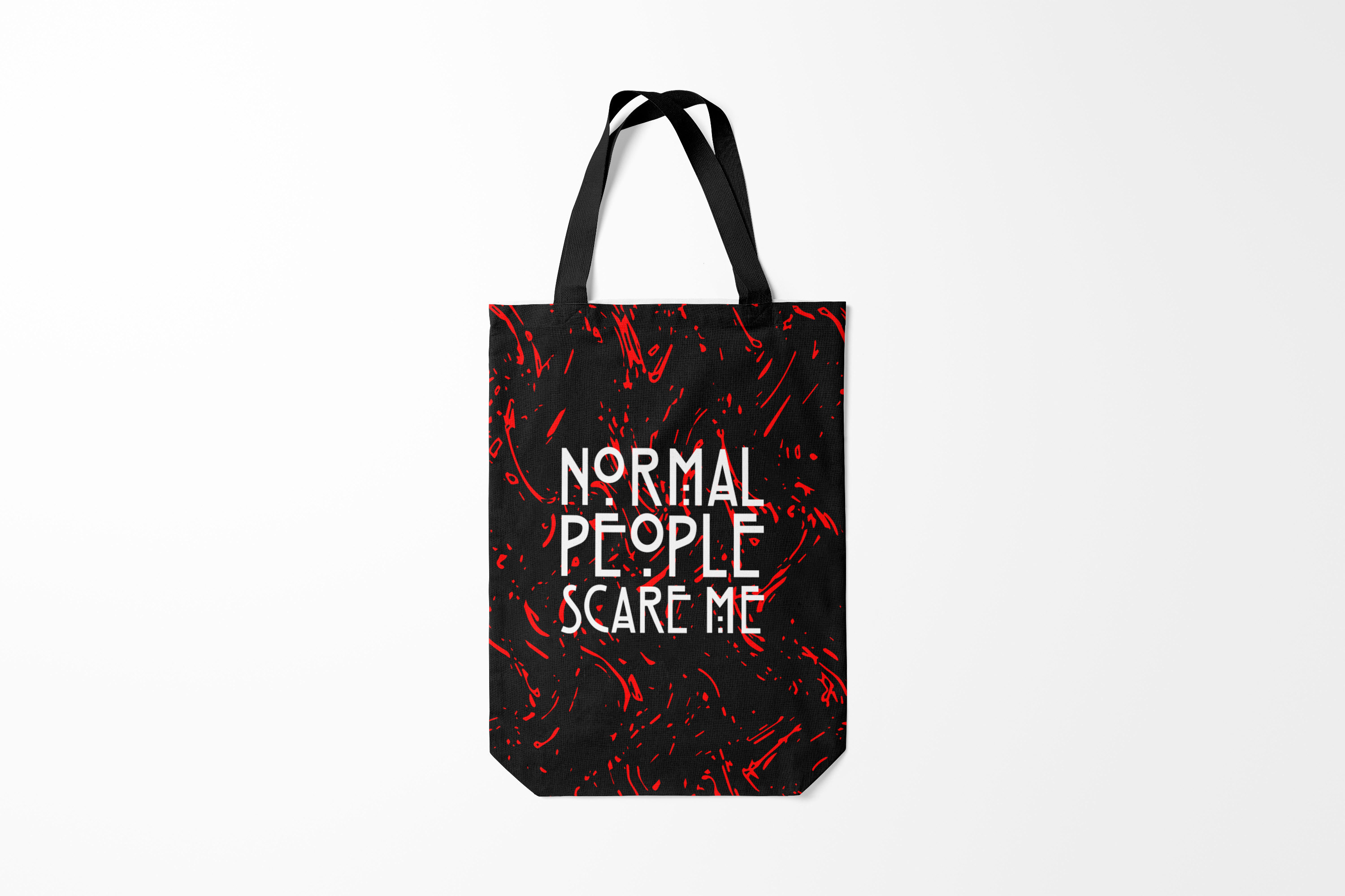 

Сумка шoппер унисекс Burnettie Очень странные дела Normal People Scare Me., черный, Очень странные дела Normal People Scare Me.