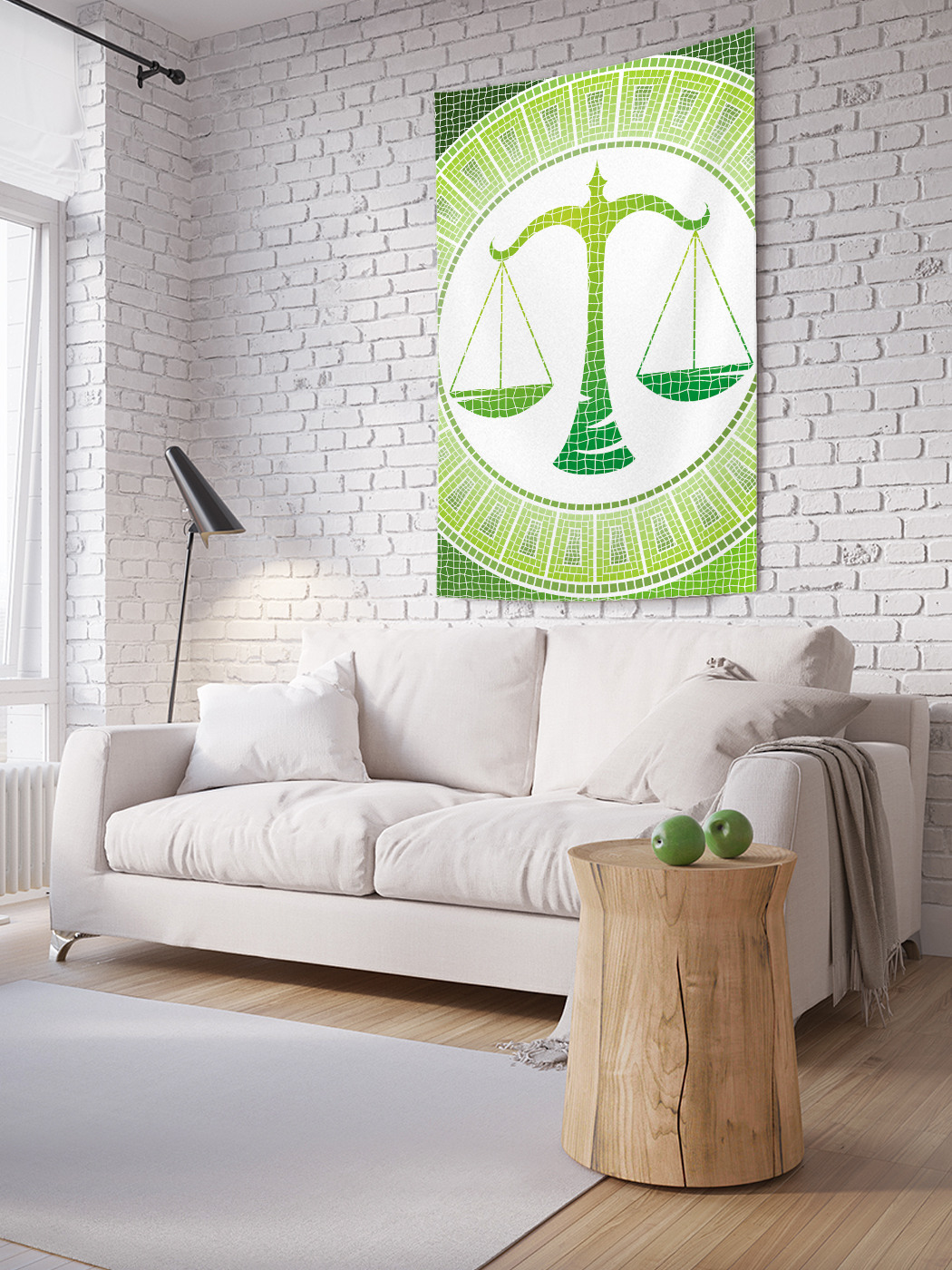 

Вертикальное фотопанно на стену JoyArty Зодиакальные весы 100x150 см, Зодиакальные весы