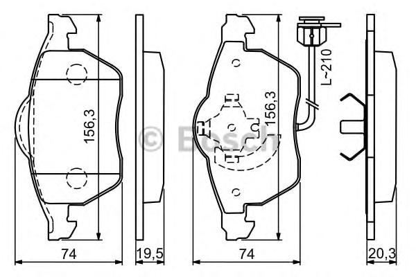 

Тормозные колодки Bosch передние 986494050