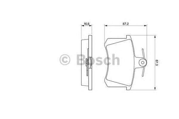 

Тормозные колодки Bosch задние 986494059