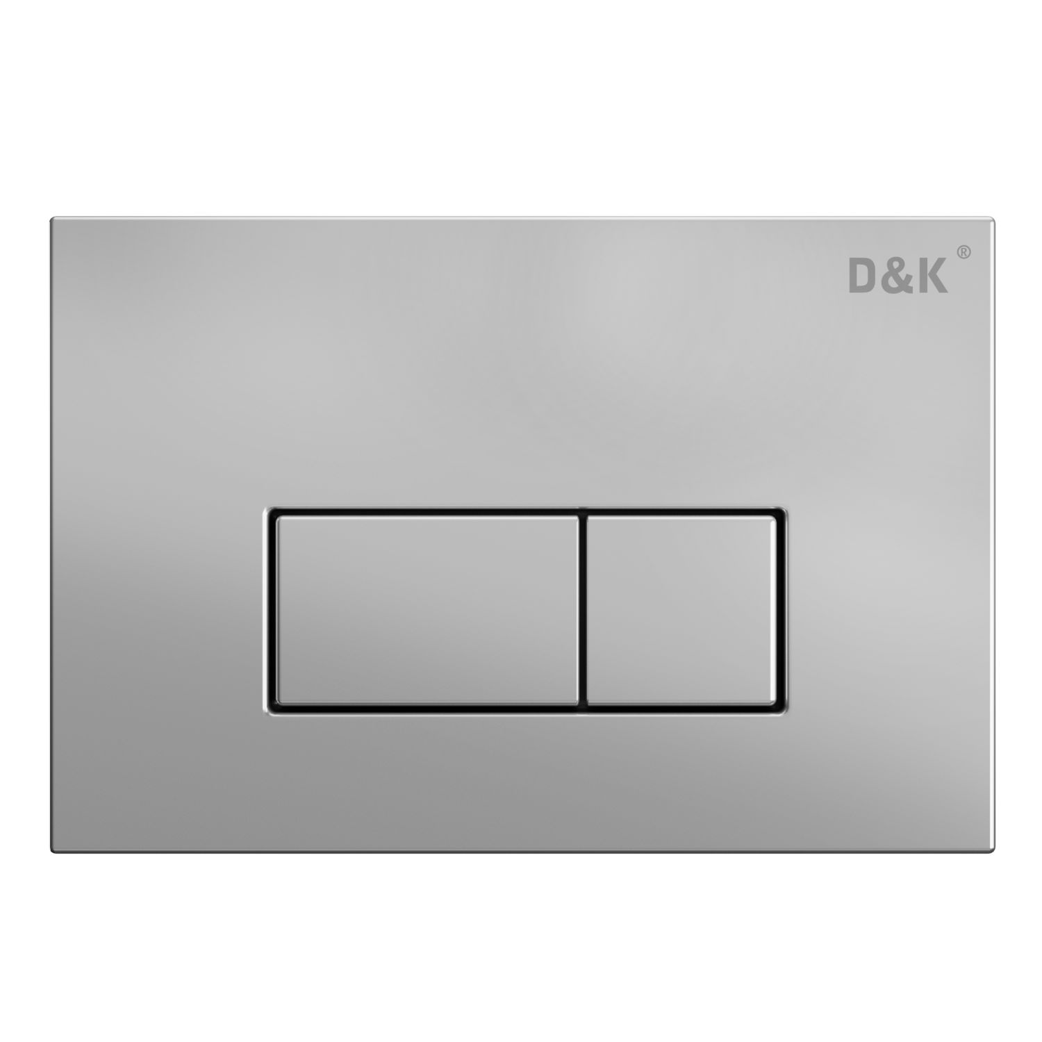 Кнопка смыва для инсталляции скрытого монтажа D&K Rhein, матовый хром (DB1499002) смывной бачок скрытого монтажа santiline sl 02 с кнопкой смыва