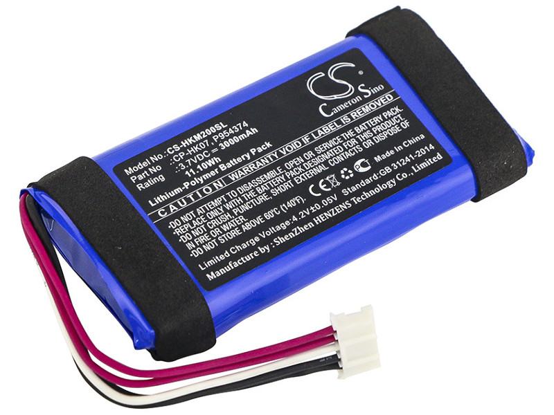 

Аккумулятор Cameron Sino для Harman/Kardon Onyx Min 3.7V 3000mAh 11.10Wh 084768, Harman/Kardon Onyx Min