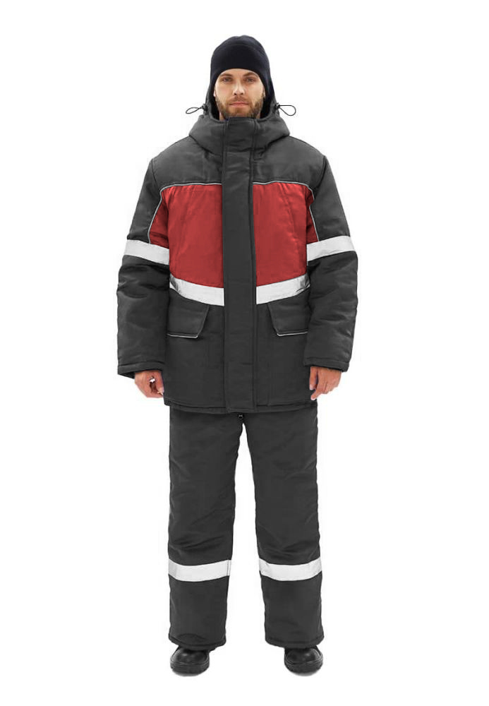 

Костюм рабочий мужской Ursus КОС582-Т красный/серый 56-58/170-176, КОС582-Т