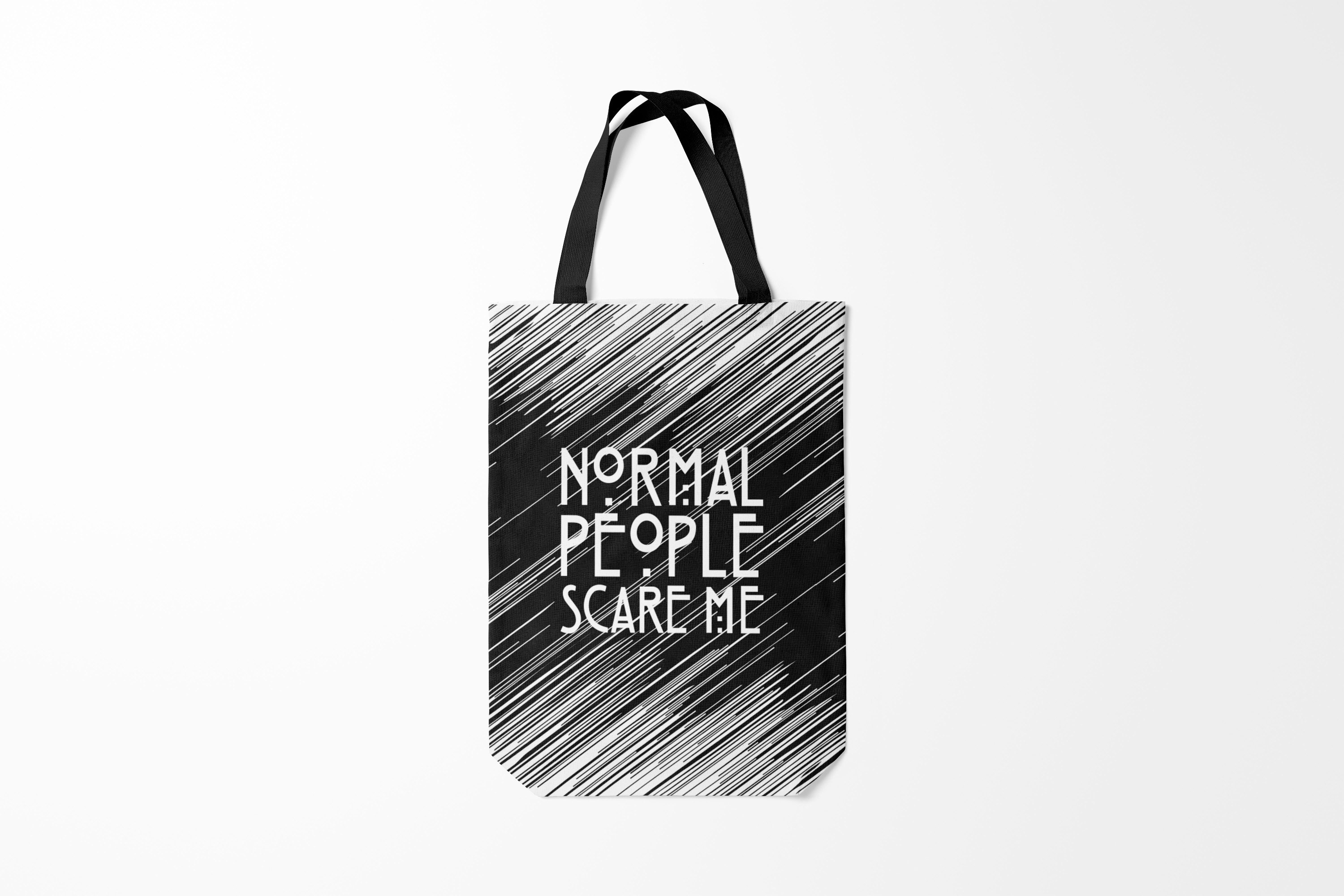 

Сумка шoппер унисекс Burnettie Очень странные дела Normal People Scare Me., черный, Очень странные дела Normal People Scare Me.