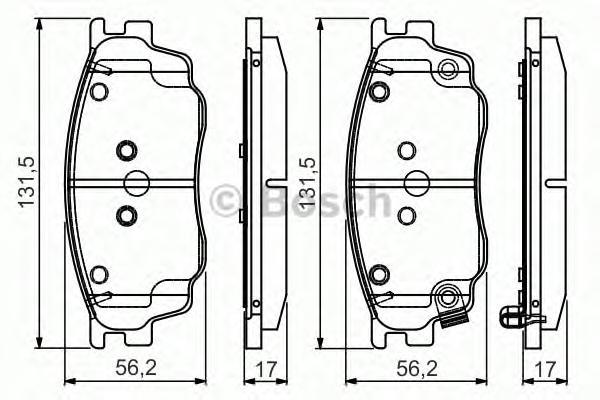 

Колодки Тормозные Дисковые BOSCH 0986495087