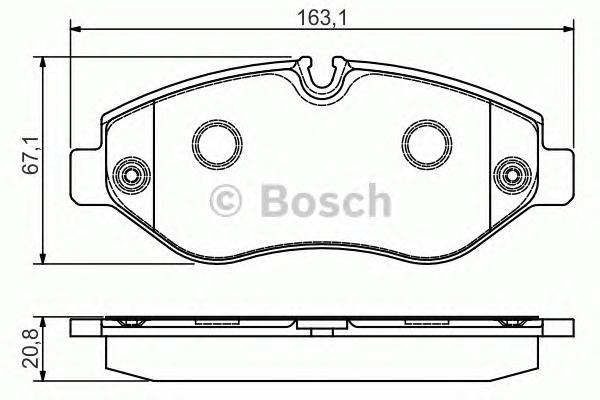 

Тормозные колодки Bosch передние 986495098