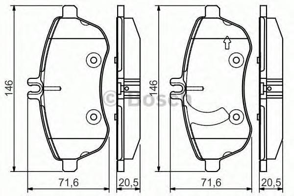 

Тормозные колодки Bosch дисковые 986495104