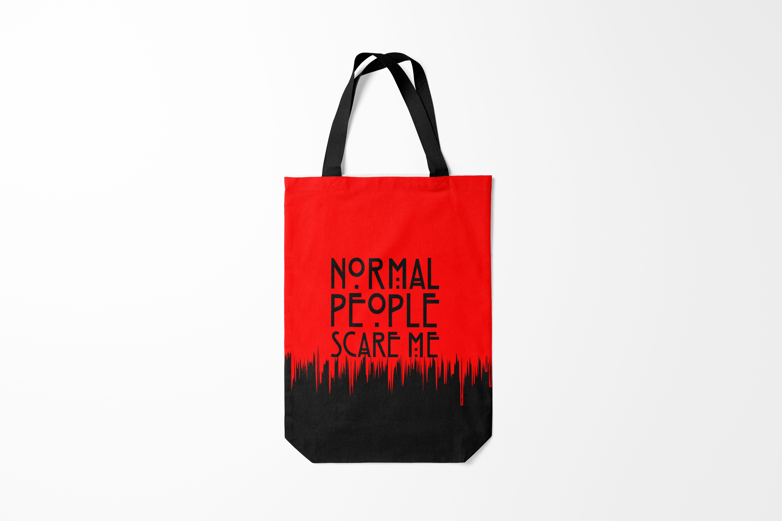 

Сумка шoппер унисекс Burnettie Очень странные дела Normal People Scare Me., черный, Очень странные дела Normal People Scare Me.