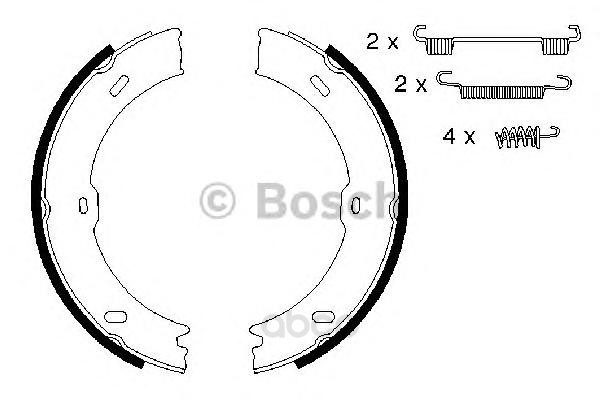 

Тормозные колодки Bosch задние барабанные 986487720