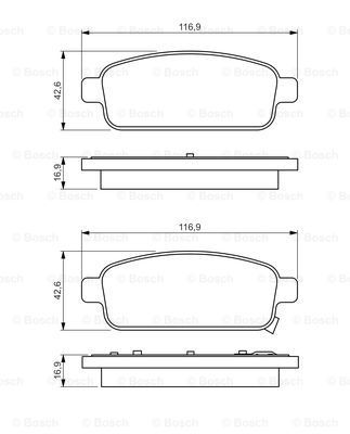 

Тормозные колодки Bosch задние дисковые Premium 2 986495259
