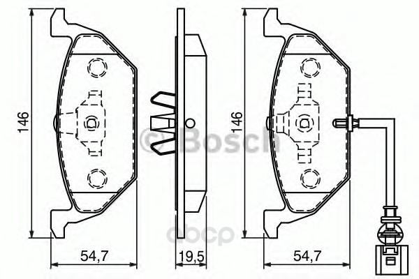 

Тормозные колодки Bosch передние дисковые 986494019