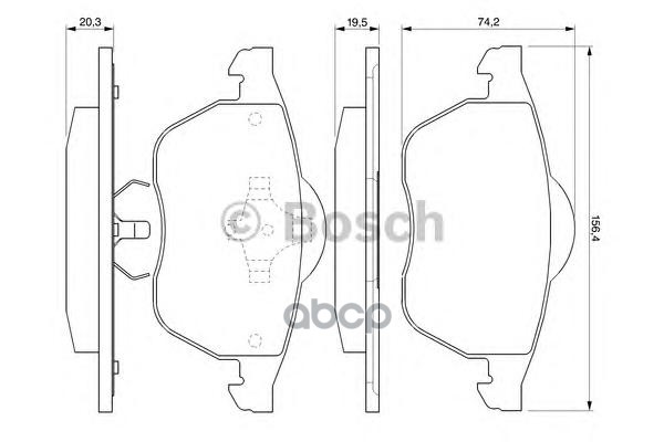 

Колодки Дисковые П. Аudi А3 1.8Т, Vw Gоlf Iii-Iv/Раssаt 1.8Т- 0 986 424 460 =390 20=Fdв969