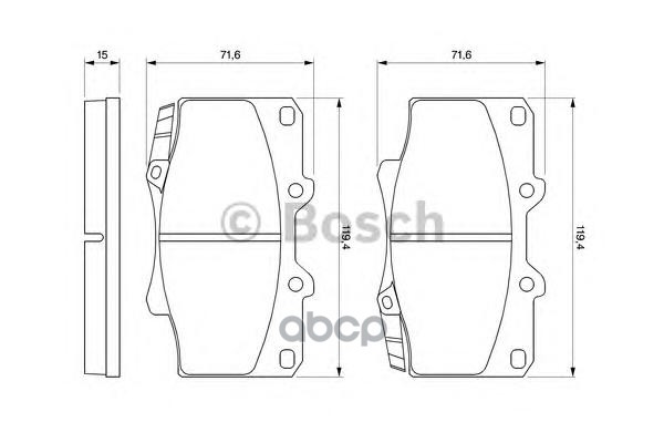 

Колодки Нyundаi Ассеnт/Gетz 94=> Wvа21769 BOSCH 0986424134