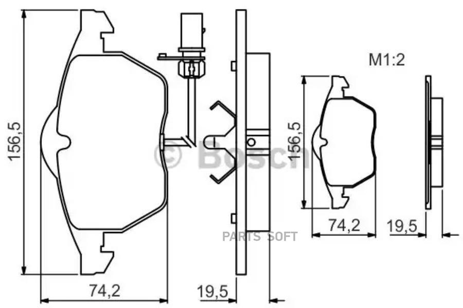 

Тормозные колодки Bosch 0986495232