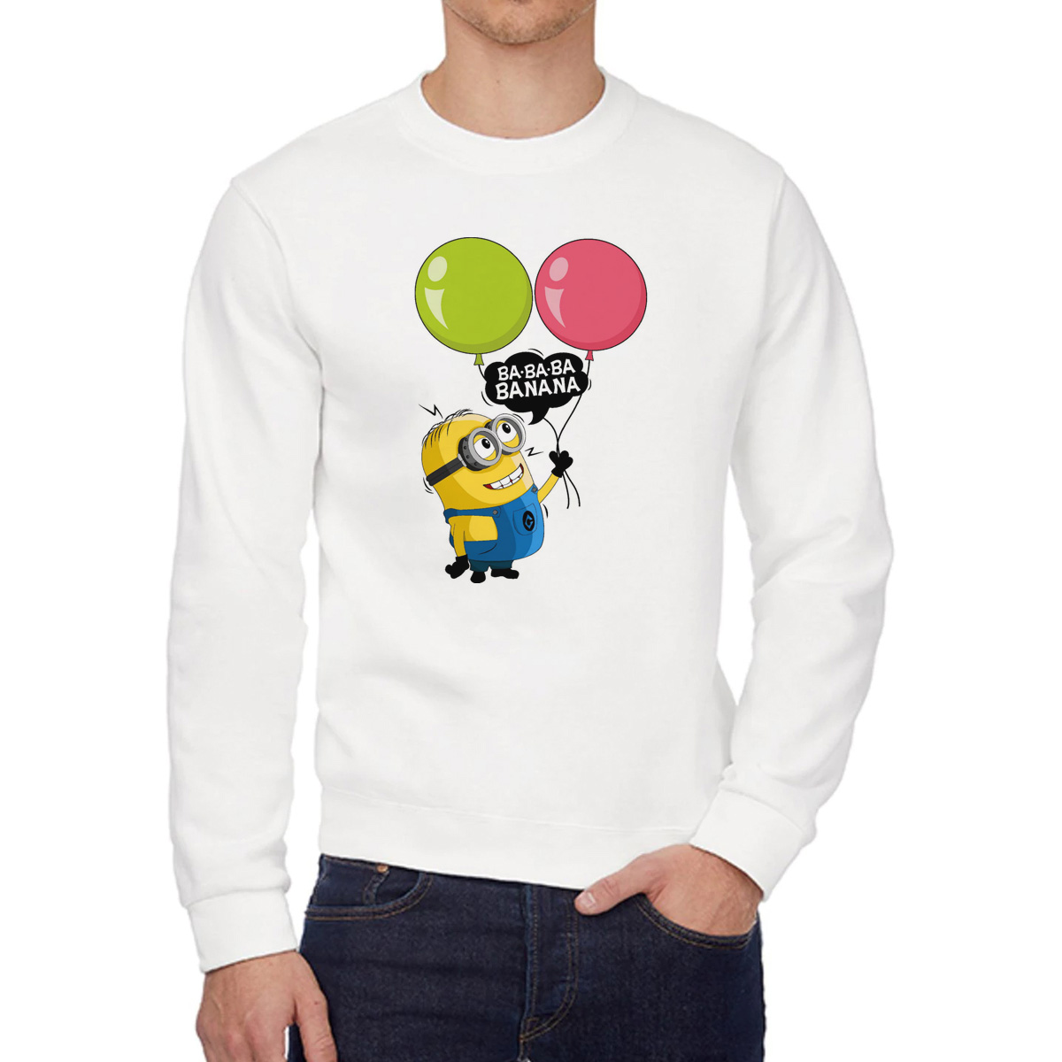 

Свитшот унисекс CoolPodarok W0113677 белый 58 RU, W0113677