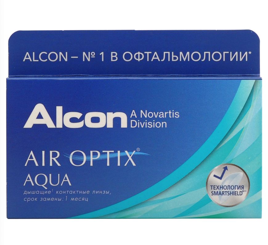 

Air Optix Aqua (6 линз) + One Step 360 мл.(8.6, -9.00), Aqua 6 линз + One Step