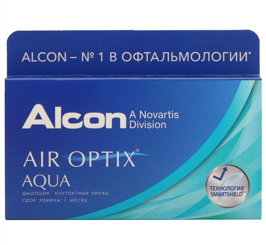 

Air Optix Aqua (6 линз) + One Step 360 мл.(8.6, -5.25), Aqua 6 линз + One Step