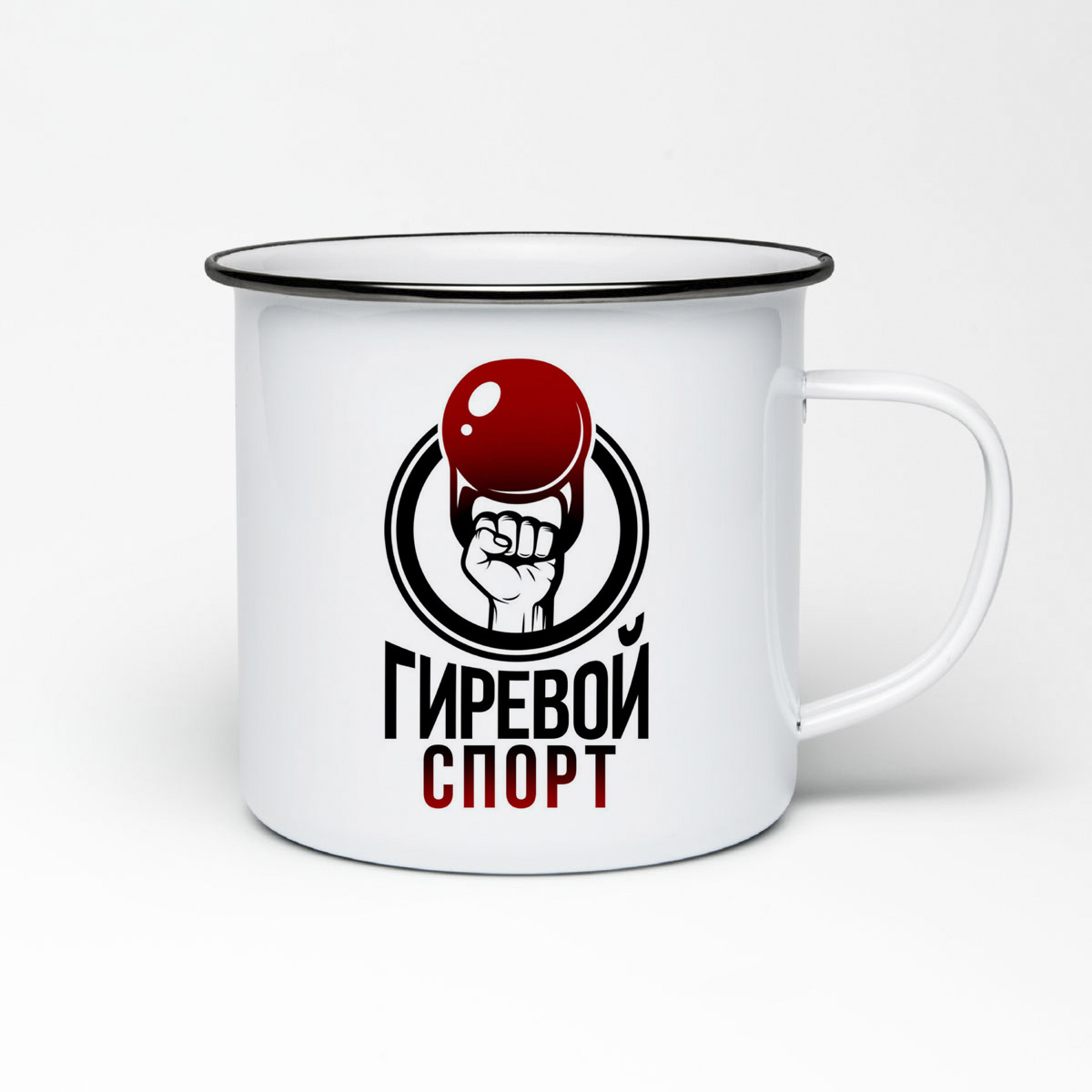 

Кружка металлическая CoolPodarok Спорт. Гиревой спорт