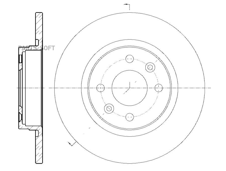 G-BRAKE Диск тормозной G-brake GR-01663