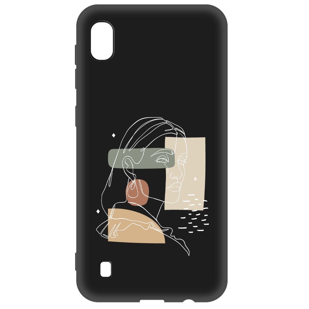 фото Чехол-накладка krutoff soft case уверенность для samsung galaxy a10 (a105) черный