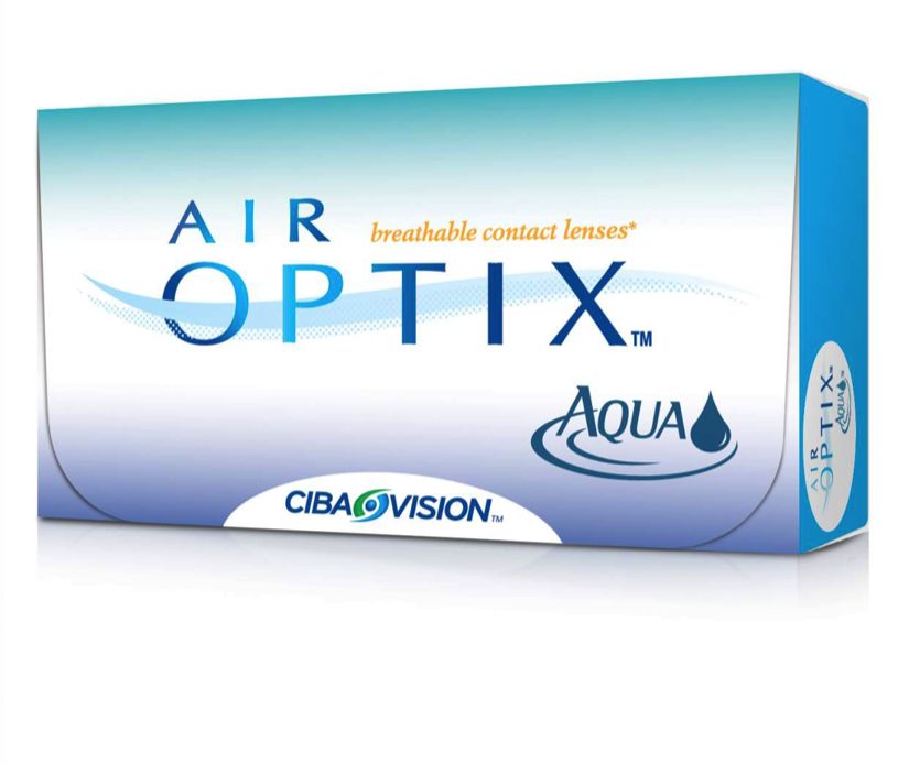 фото Air optix aqua (3 линзы) + renu 360 мл.(8.6, -9.50)