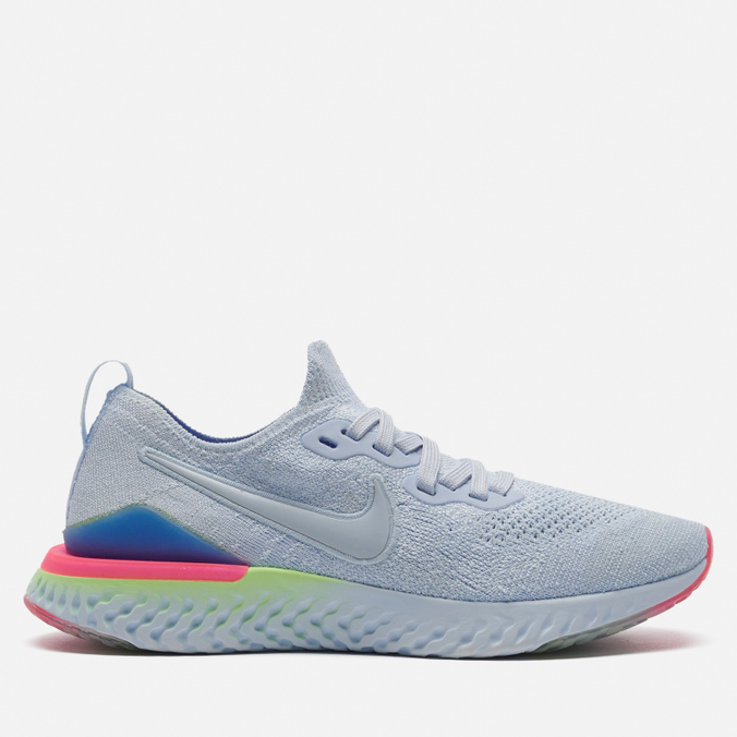 фото Кроссовки женские nike epic react flyknit 2 голубые 36 eu