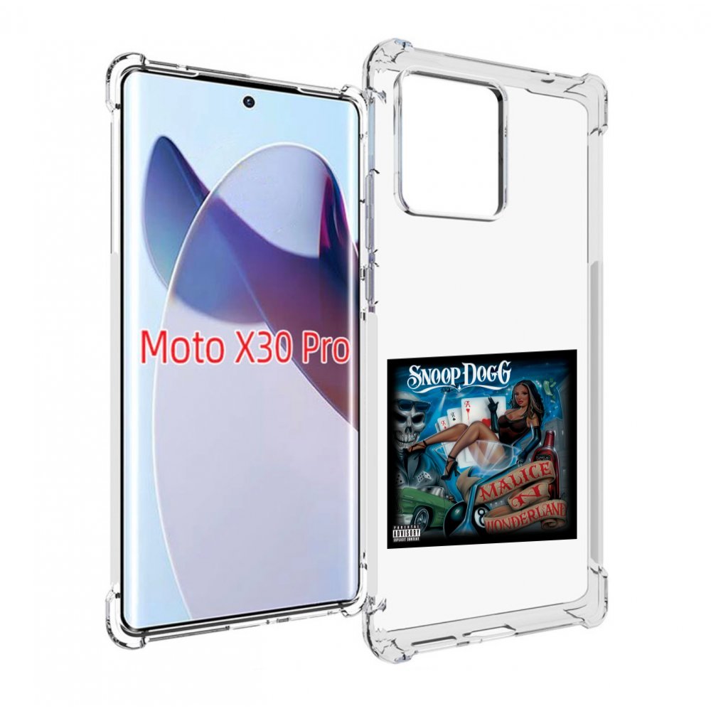 

Чехол MyPads Snoop Dogg MALICE N WONDERLAND для Motorola Moto X30 Pro, Прозрачный, Tocco