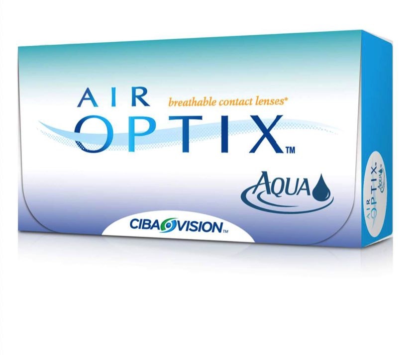 фото Air optix aqua (3 линзы) + renu 360 мл.(8.6, -2.50)