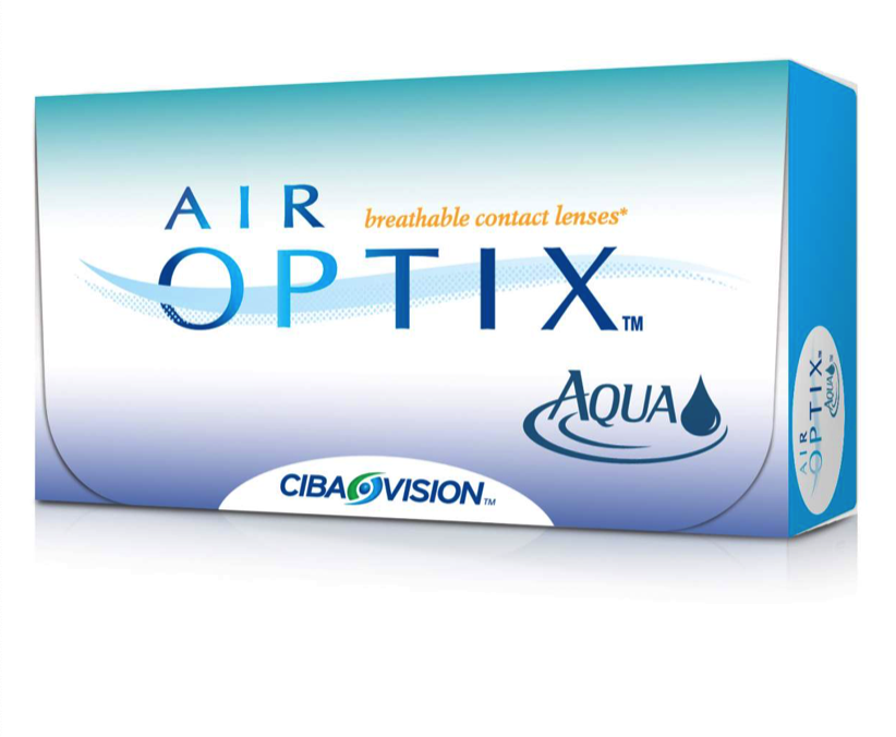фото Air optix aqua (3 линзы) + renu 360 мл.(8.6, -2.25)