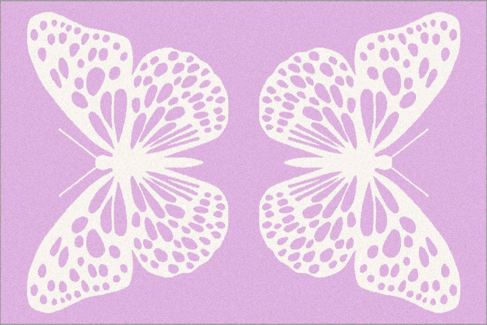 

Ковер SOFT Butterfly rose Бабочки