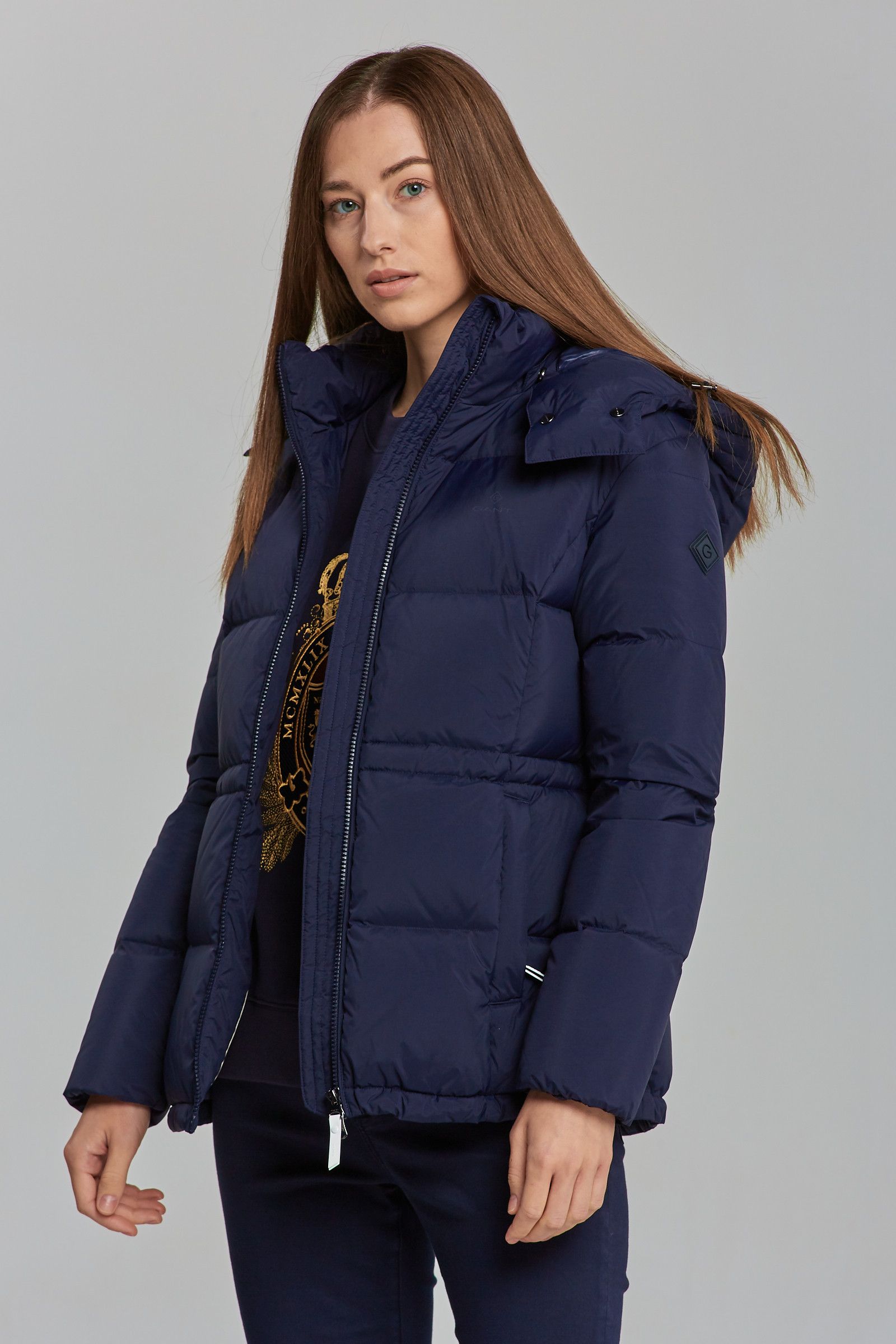 Куртка женская GANT 4700187 синяя XL