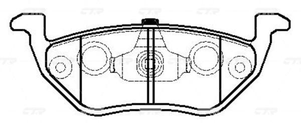 

Тормозные колодки Ctr GK0206