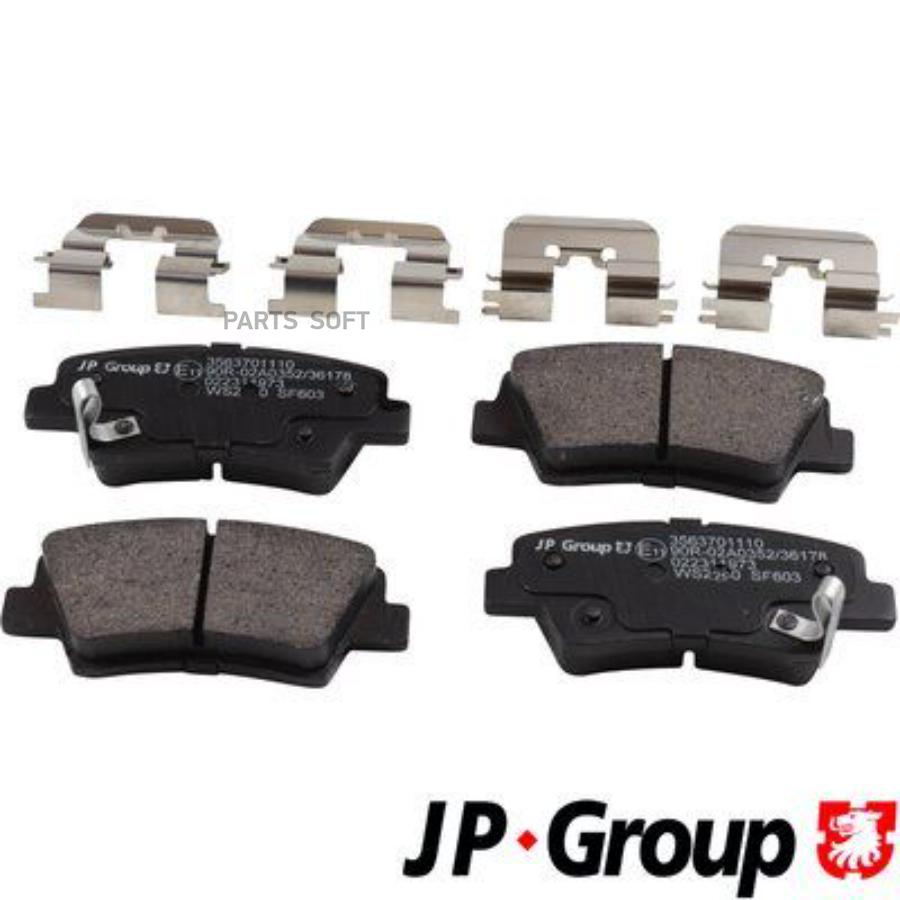 

JP GROUP 3563701110 к-кт тормозных колодок, дисковый тормоз 1шт