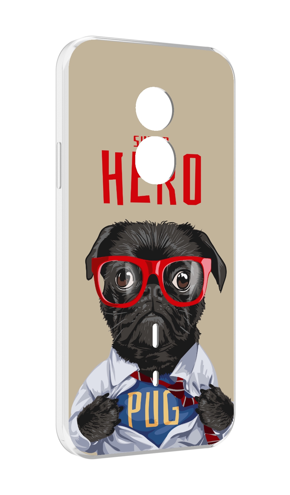 

Чехол MyPads Герой-PUG для Doogee S51, Прозрачный, Tocco