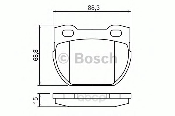 

Тормозные колодки Bosch задние 986424827