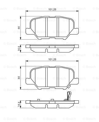 

Тормозные колодки Bosch задние 986495358