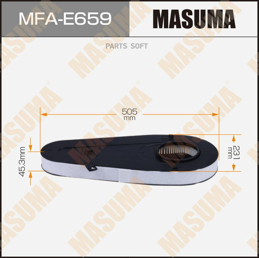 

MASUMA Фильтр воздушный MASUMA MFAE659 LHD BMW 5-SERIES F10 1 12 1шт
