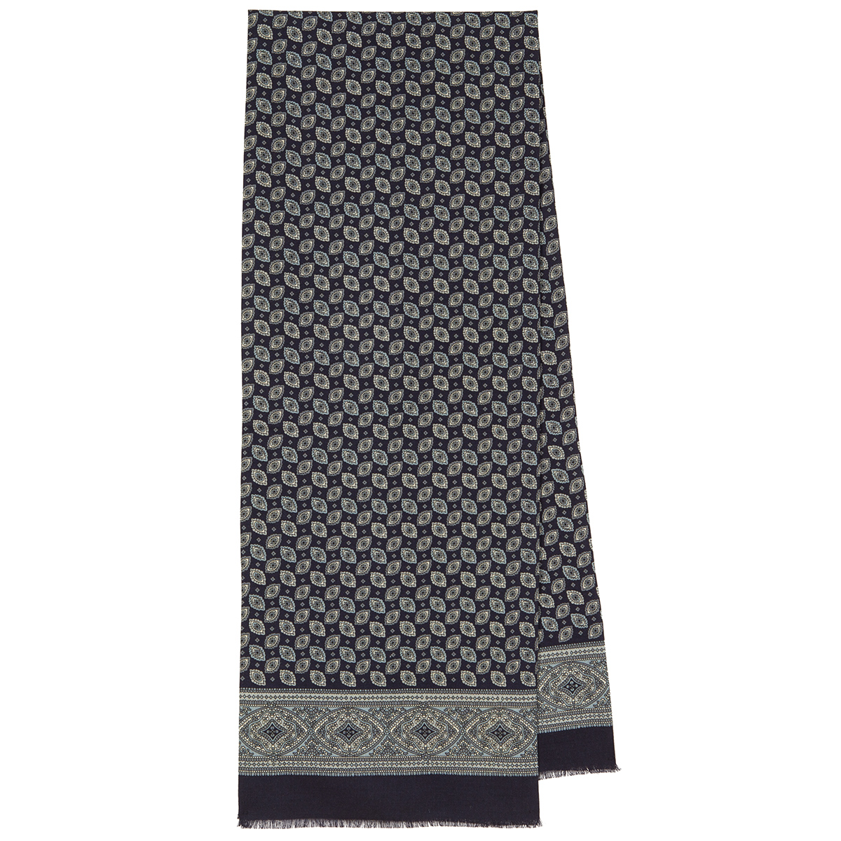 

Шарф мужской Павловопосадский платок 589 фиолетовый/бежевый, 27х140 см, Синий, 589