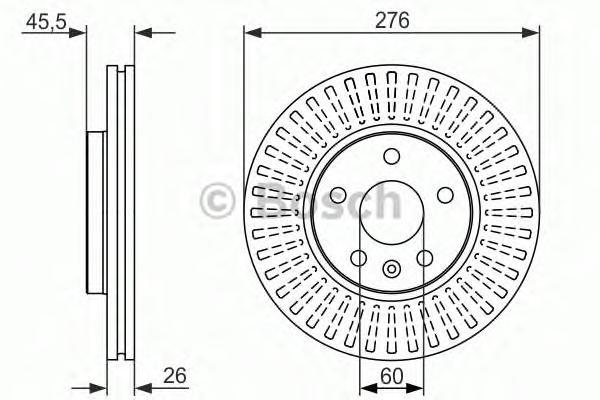 

Тормозной Диск 0986479643 BOSCH 0986479643