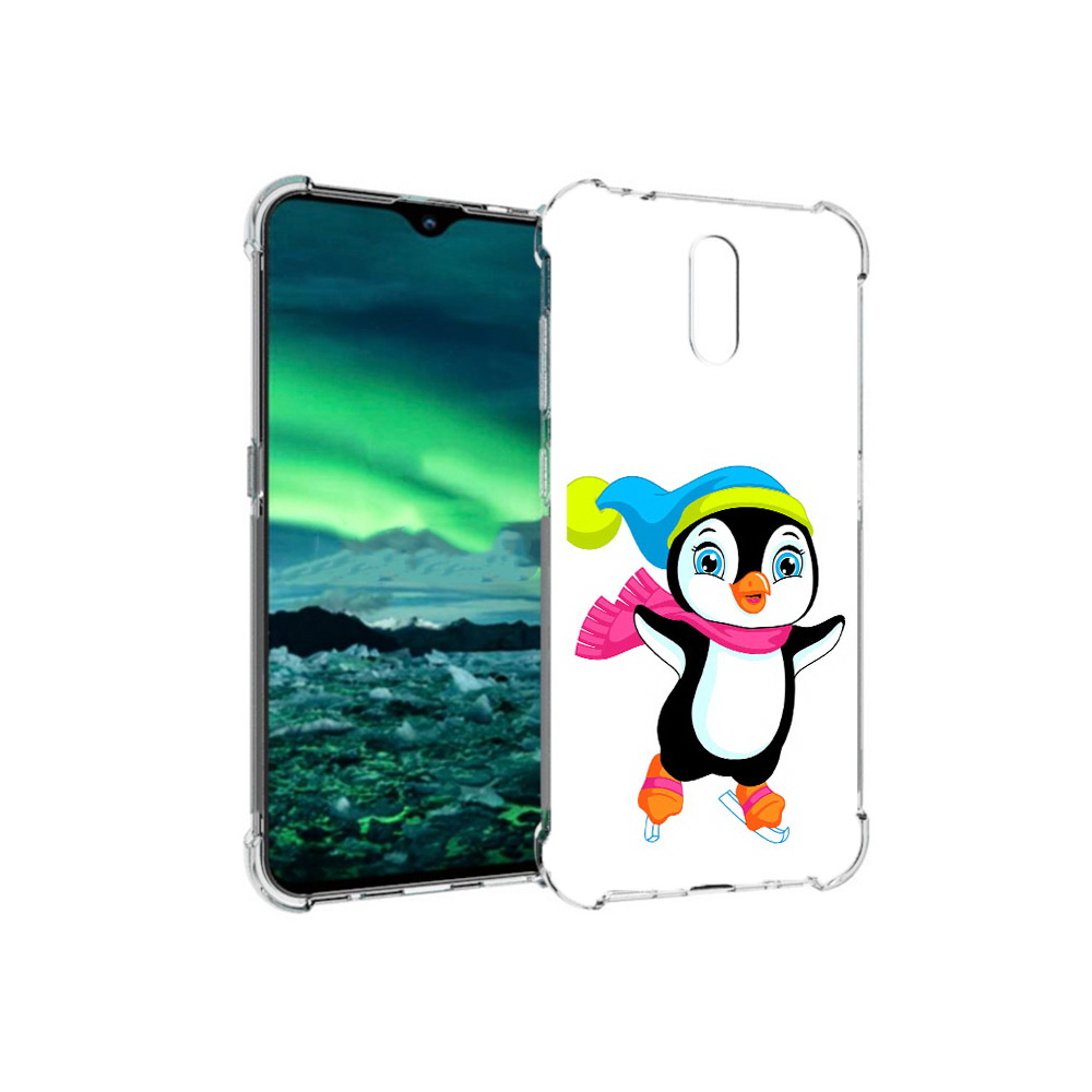 Чехол MyPads Tocco для Nokia 2.3 пингвин на коньках (PT142254.97.540)