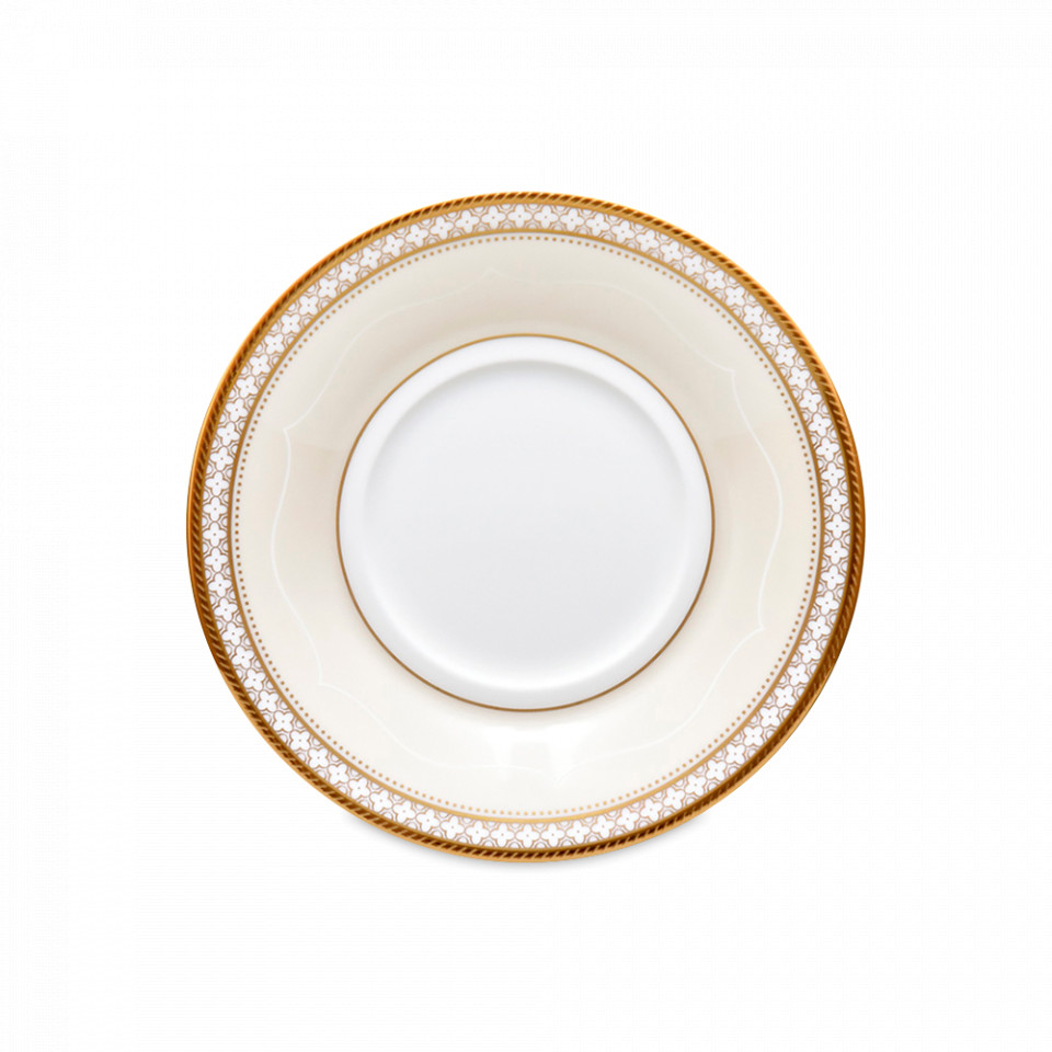 Блюдце для чайной чашки, NORITAKE, Трефолио, 15 см, костяной фарфор, белый