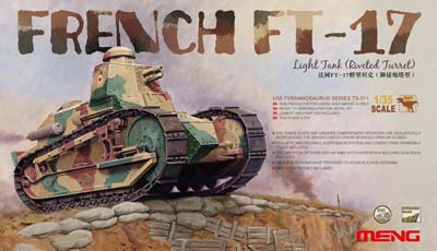 фото Сборная модель meng "танк french ft-17", 1:35, арт. ts-011 leimengtoys