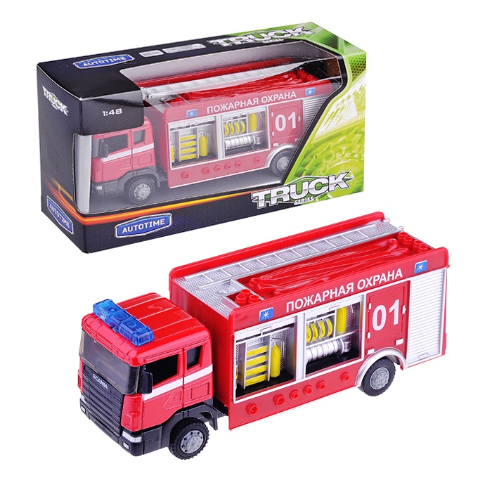 

Машина пожарная "Scania fire station" спецбригада, 1:48