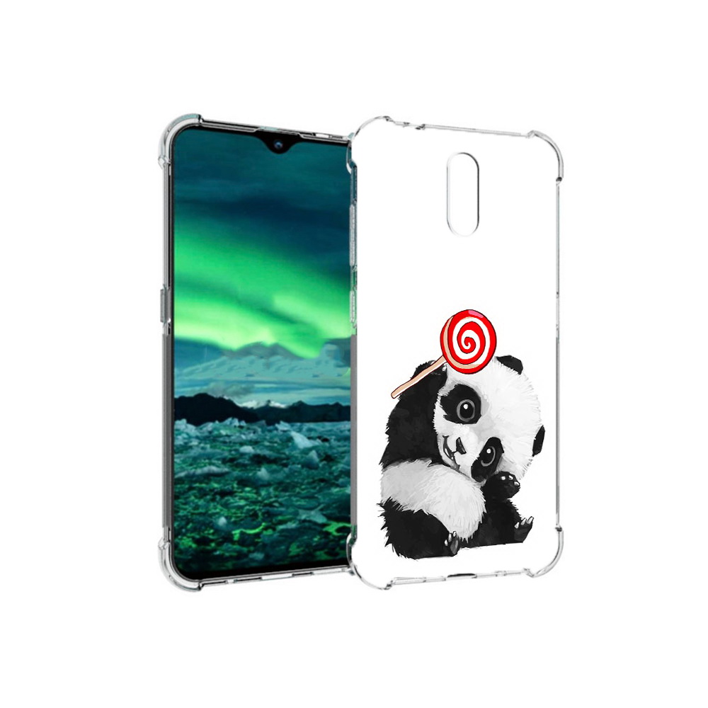 

Чехол MyPads Tocco для Nokia 2.3 панда с леденцом (PT142254.97.534), Прозрачный, Tocco