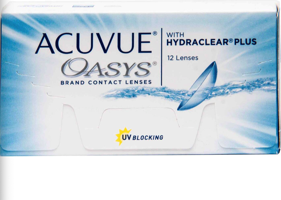 Купить Oasys 12 линз + One Step, Acuvue Oasys (12 линз) + One Step 360 мл.(8.4, -4.25)